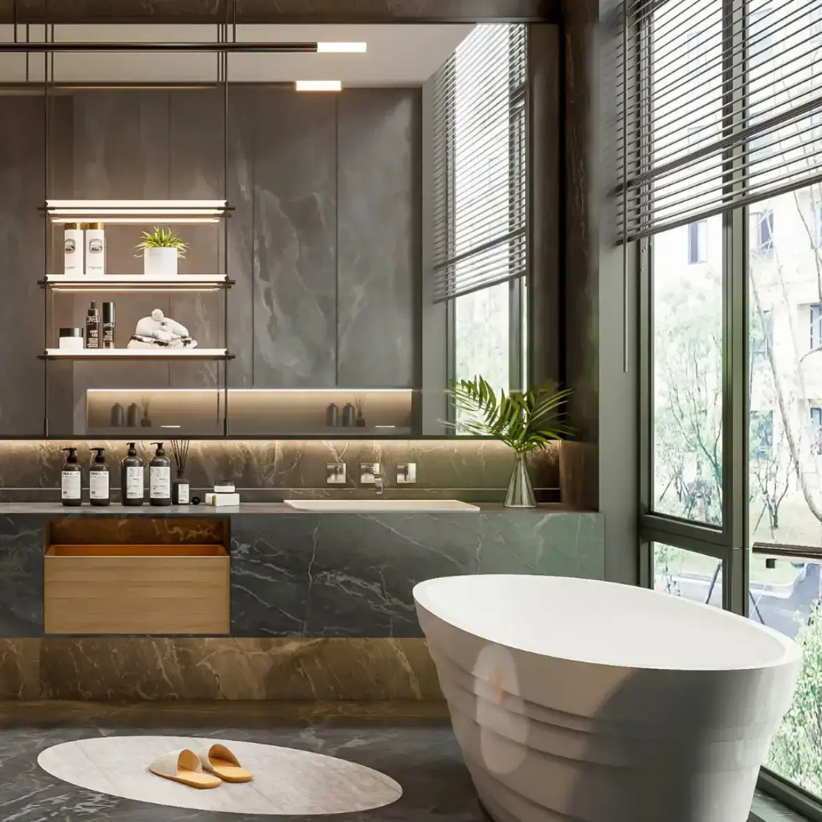 En Popüler Banyo Mermer Tasarımları: Lüks ve Konforun Buluşması